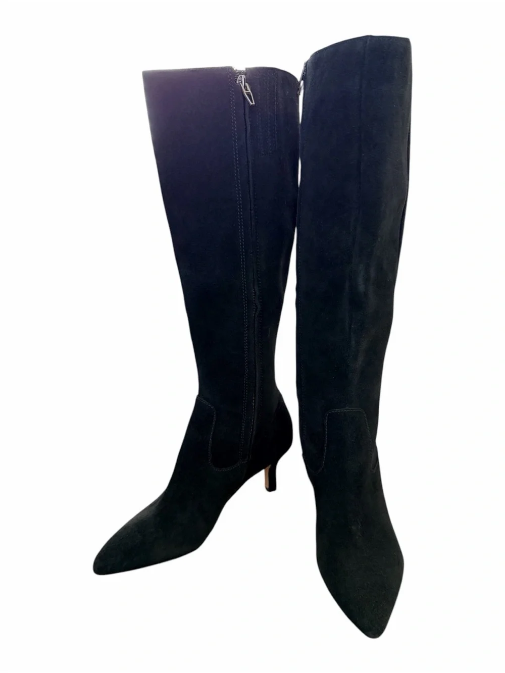 Dolce Vita Black Suede Pointed Toe Boots